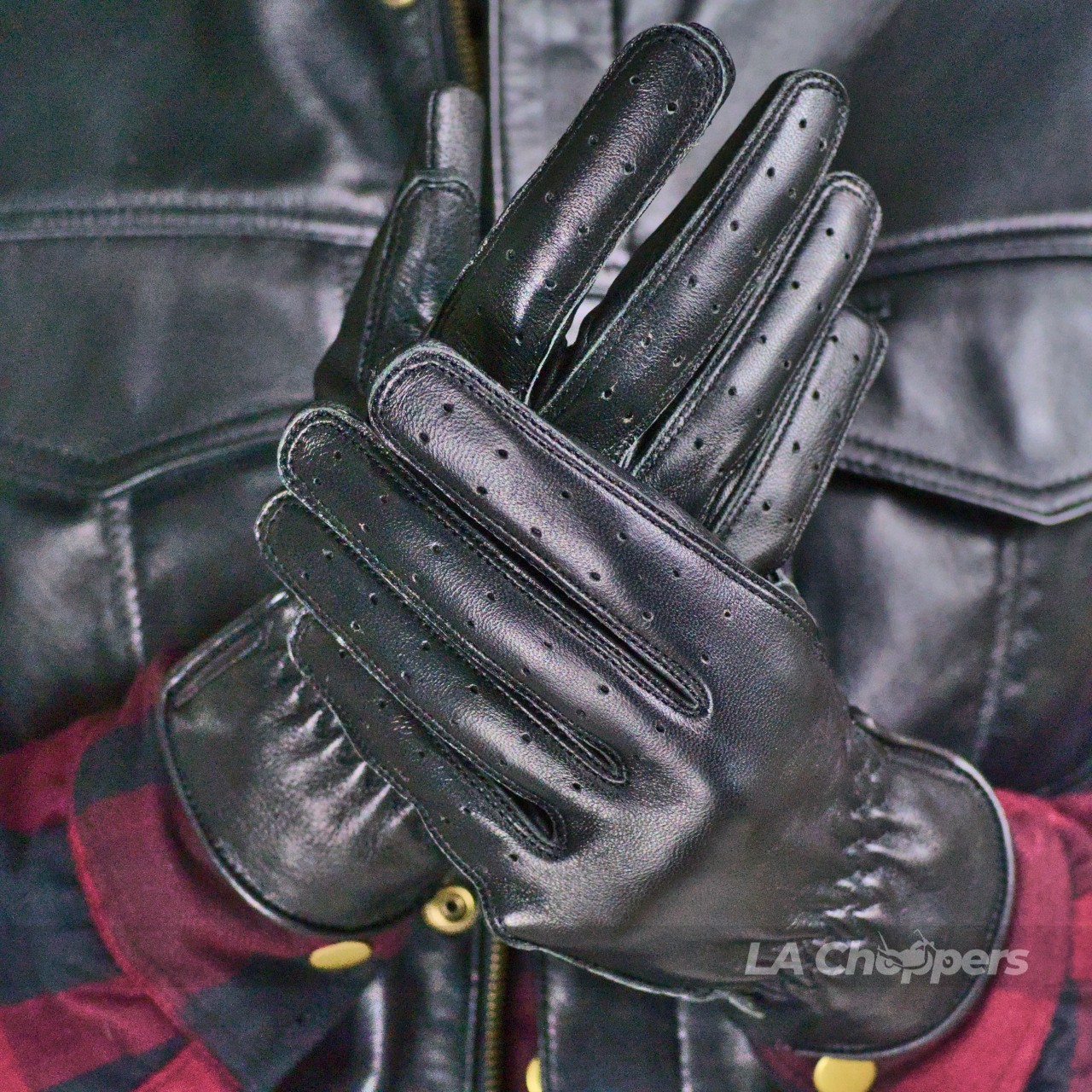 Gloves extra soft Sheep Leather Black - Image 7