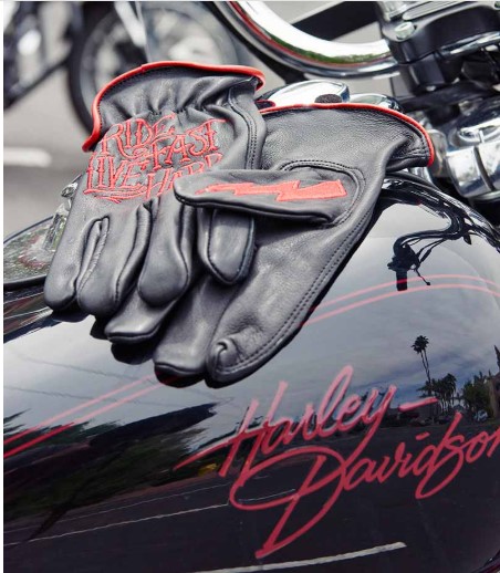 HOT LEATHERS GVD2002 UNI-SEX BLACK 'BOLT' DEER SKIN LEATHER GLOVES - Image 7
